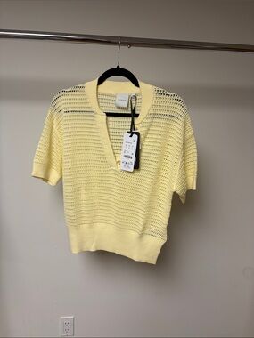 Varley Callie knit top anise flower